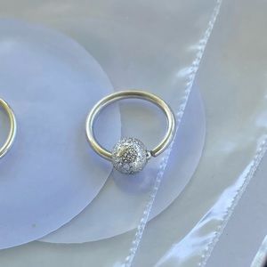 💕NIB Stardust Captive Bead Septum/Nose Ring Hoop💕